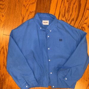 Miu Miu blue jacket